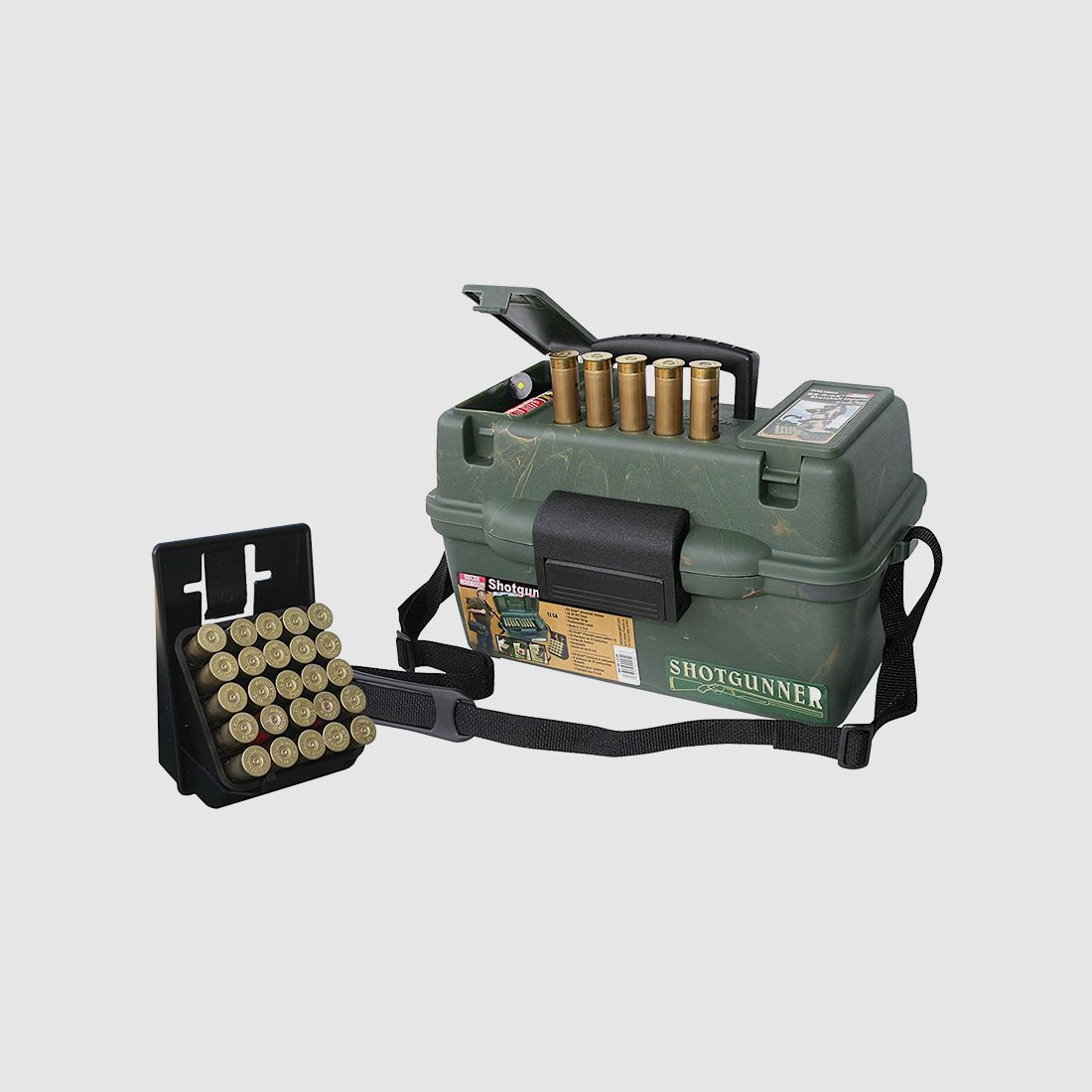 MTM Caja de cartuchos SH100-12-09 camuflaje salvaje para 100 cartuchos de perdigones .12
