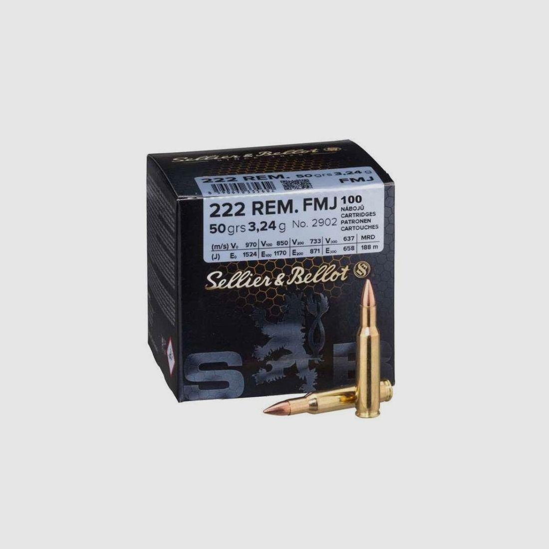 Sellier & Bellot Vollmantelgeschosse - Kal. 222 Rem