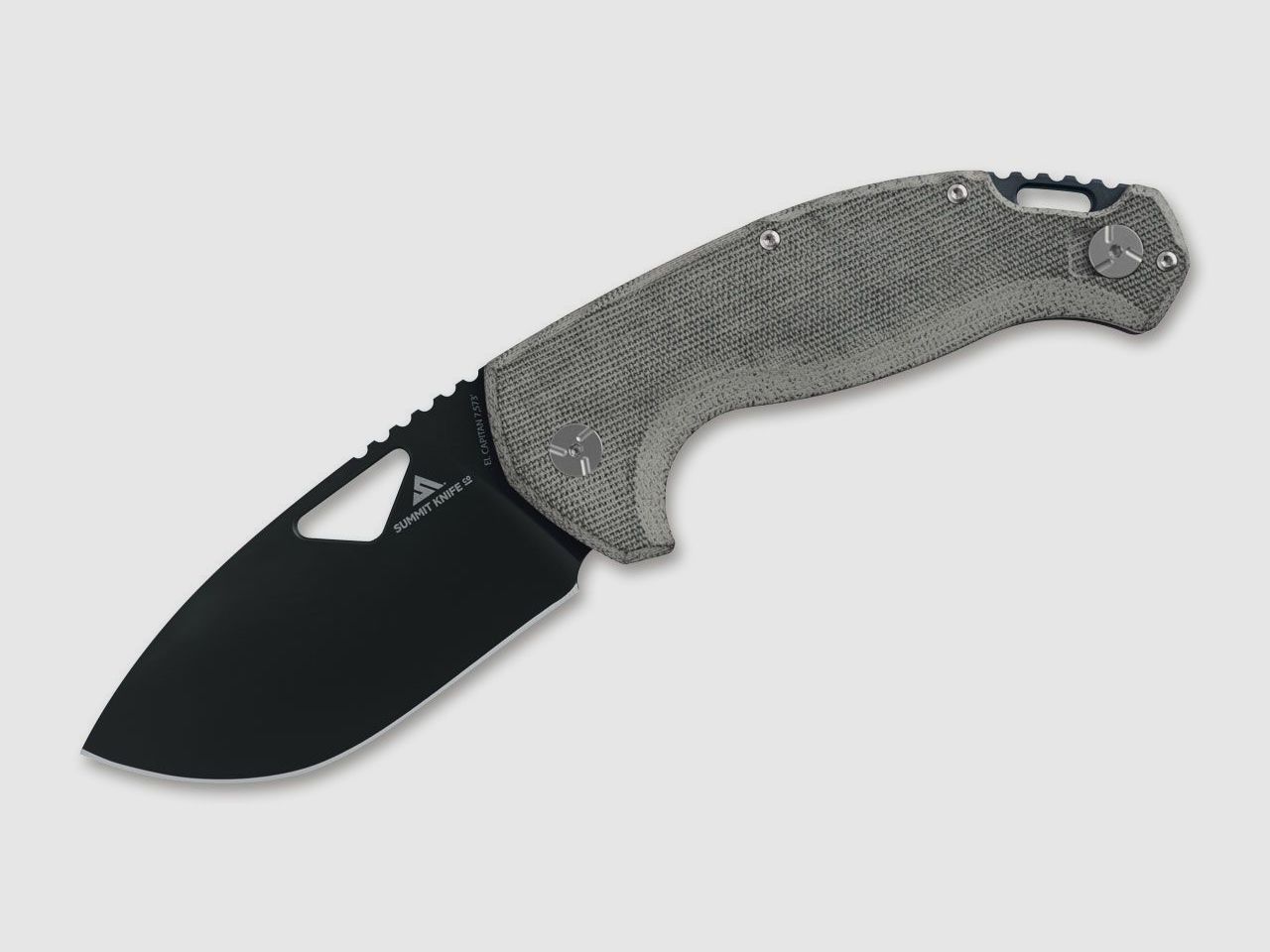 Taschenmesser El Capitan Alu Grey Micarta