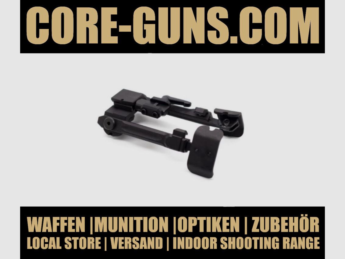 Fortmeier Zweibein H184 - Montaje de 6h Fortmeier Bipod incluido adaptador disponible de inmediato