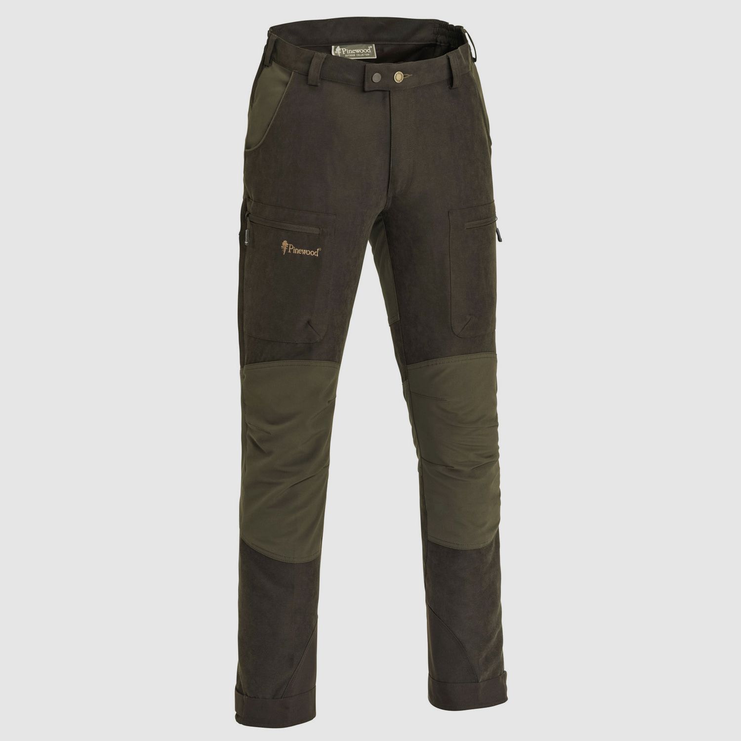 Pinewood Hose Caribou Hunt Extreme Suede Brown/ D. Olive