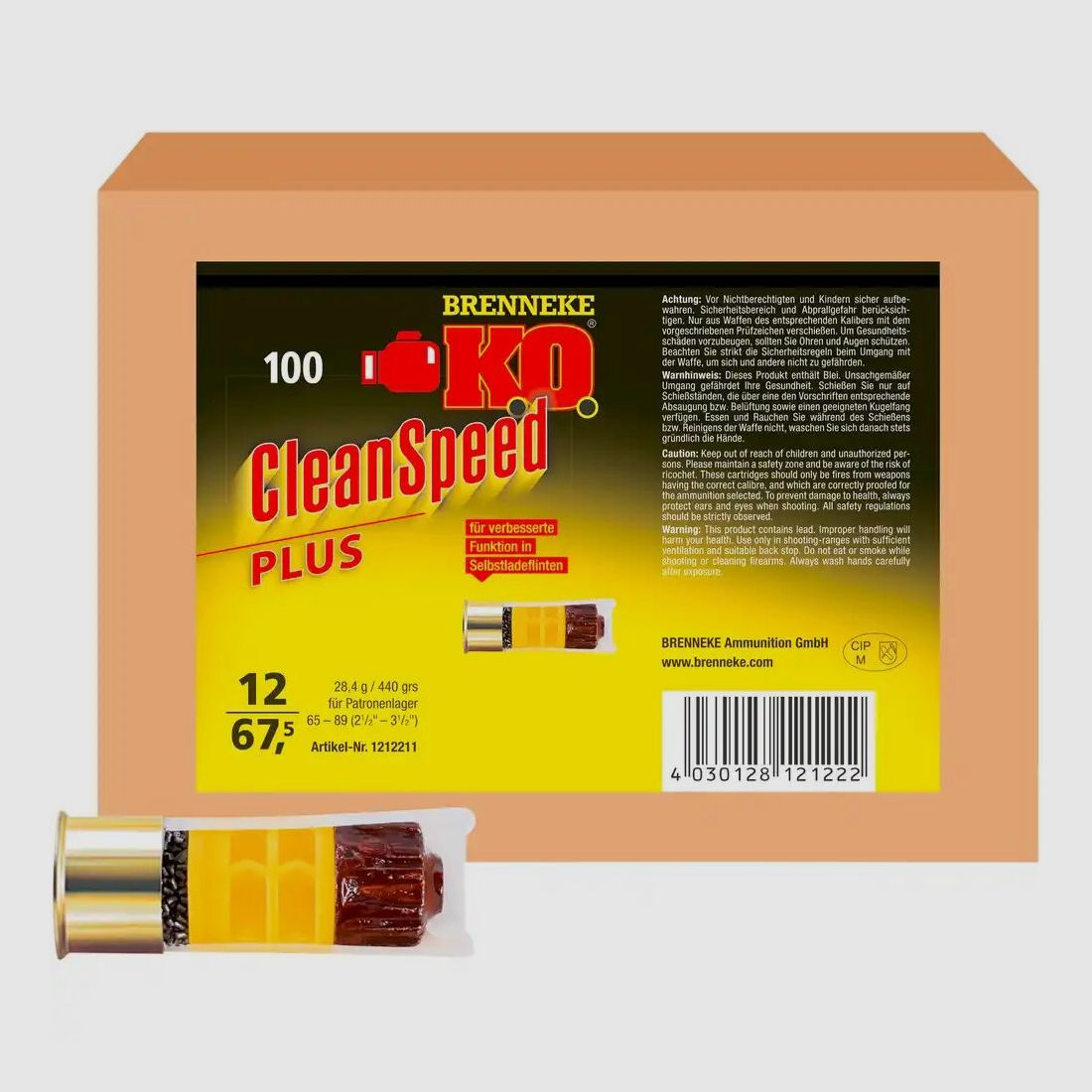 Brenneke CleanSpeed Plus para escopetas semiautomáticas