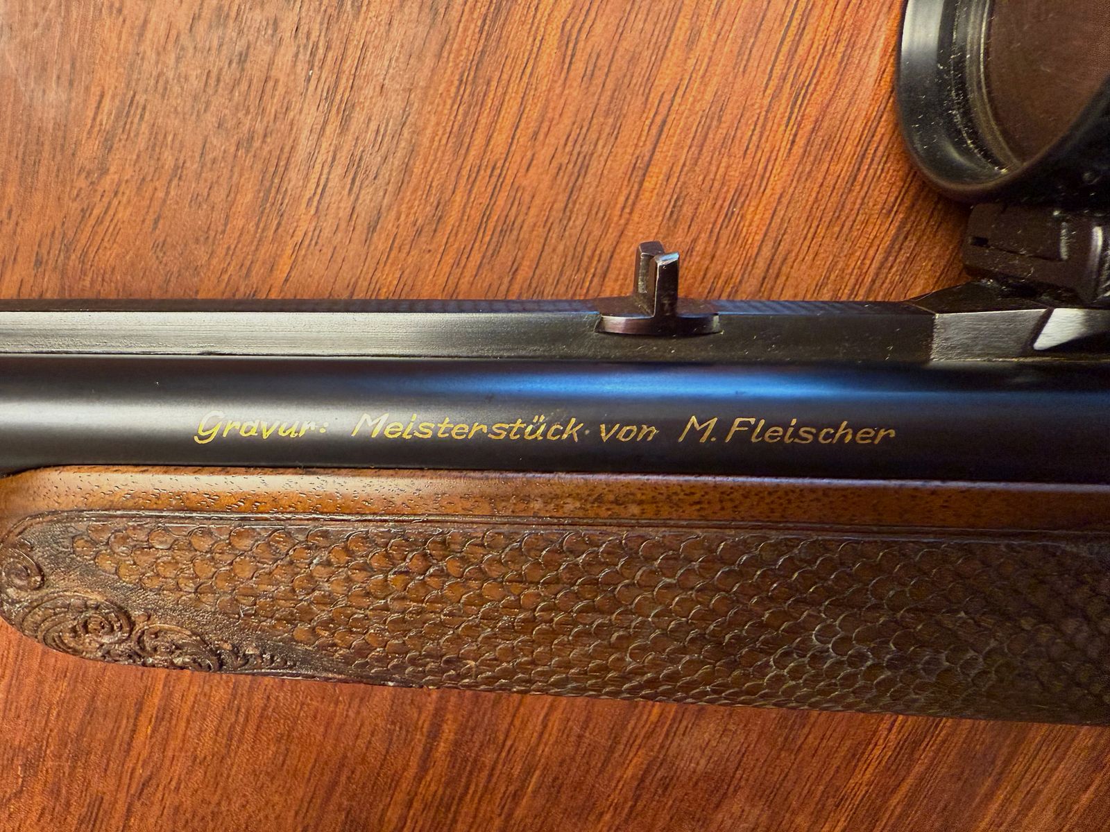 Fusil de luxe à double canon Heym avec gravure de maître (pièce unique)