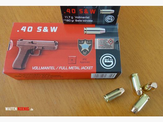 GECO 100 Stück Patronen GECO .40 S+W FM-FK
