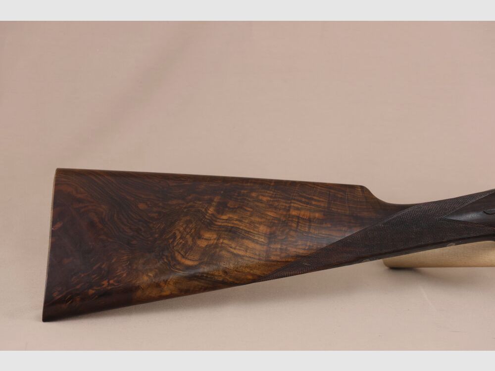 Armas Garbi side lock over and under shotgun // TOP wood / engraving / single trigger!