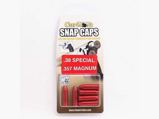 CARLSONS FOR PISTOL CARTRIDGES CARLSONS SNAP CAPS 357 MAGNUM/38 SPECIAL ALUMINUM 6/PACK