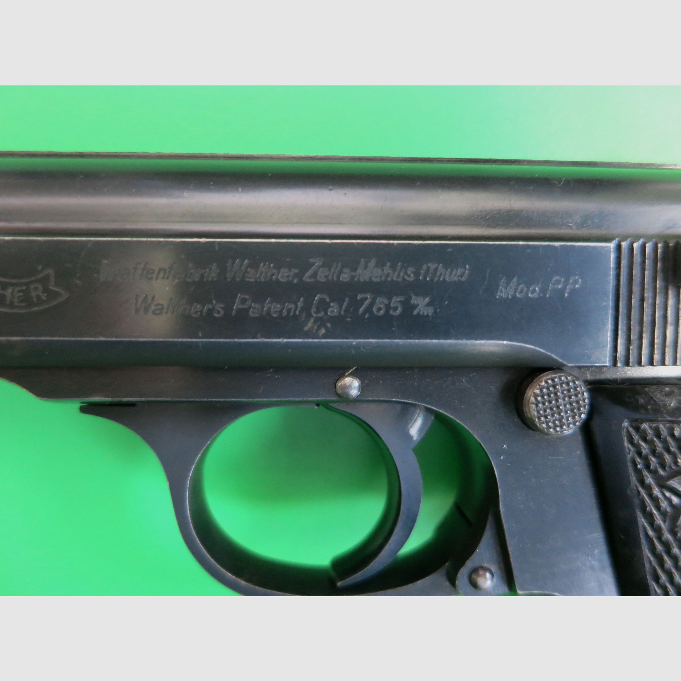 Pistolet semi-automatique, Walther PP, cal. 7,65 mm Br., Waffenfabrik Walther, Zella-Mehlis (Thür.) Mod.PP, 1929-30       #14