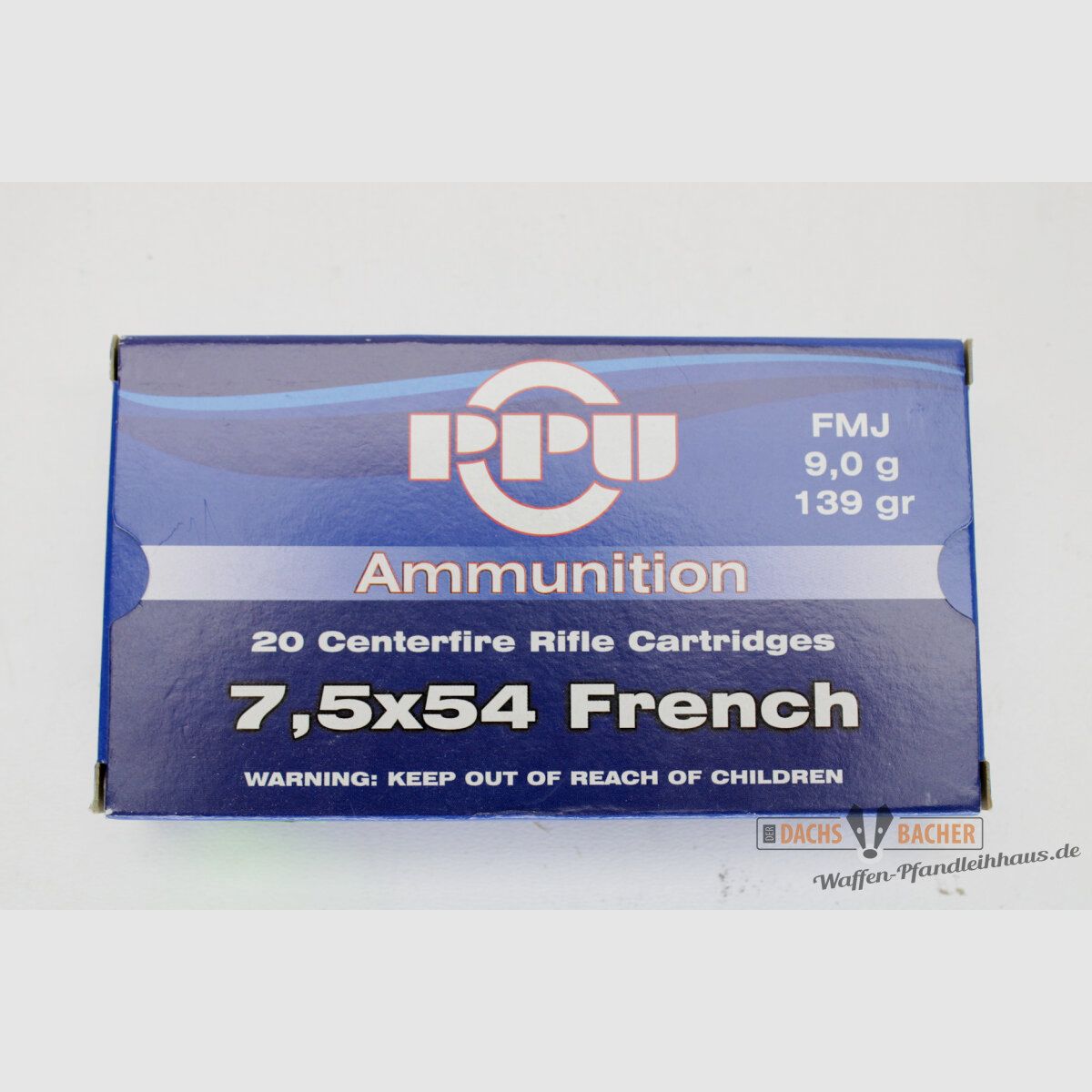 PPU Privi Partizan 7,5x54 MAS French 9,0g/139gr FMJ BT 20 Schuß
