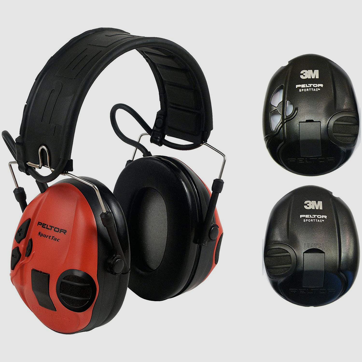 3M Peltor Gehörschutz Sporttac 26db schwarz -rot
