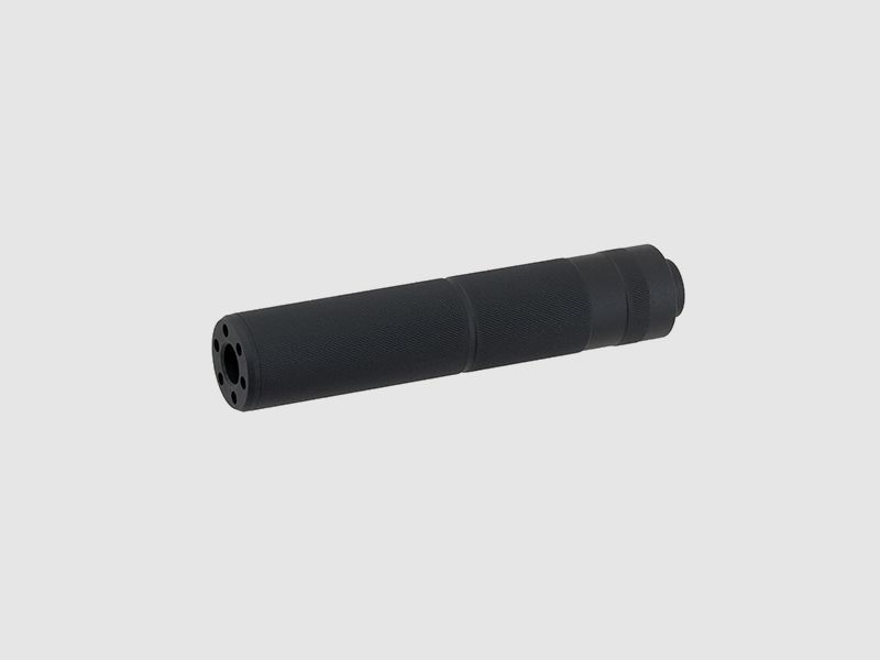 Dummy Schalldämpfer "Knurled" (ca. 155x30mm) (BK)