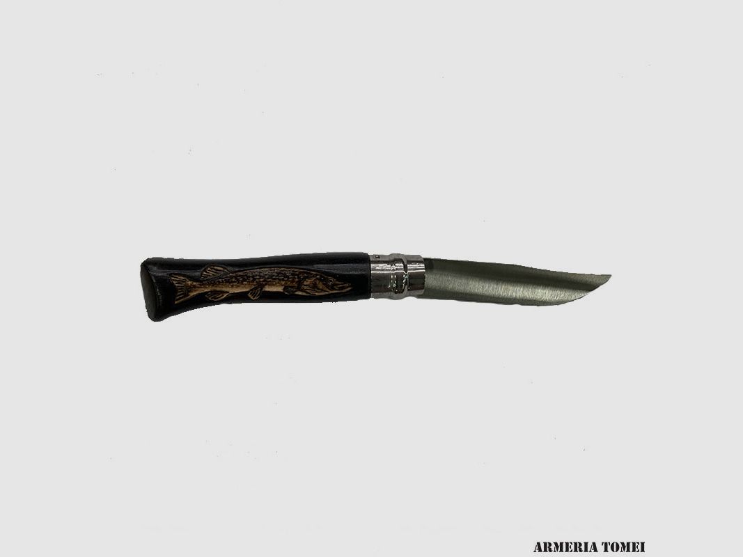 MESSER – OPINEL – N.9 CARBON MIT MUSTER – HECHT – HANDGEFERTIGT