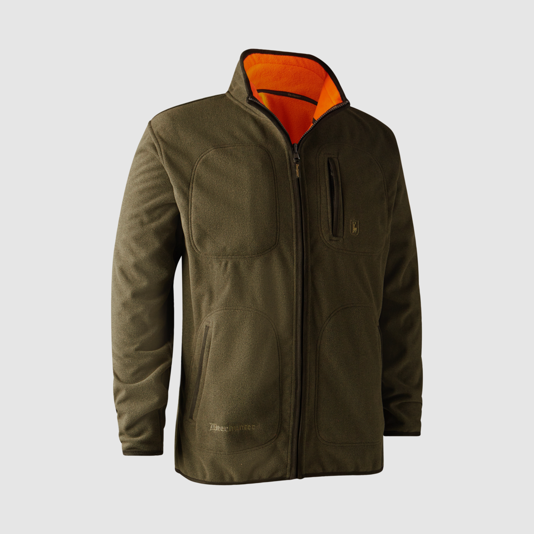 Giacca in pile reversibile Gamekeeper – arancione/verde – 3XL, immagine 3 di 5