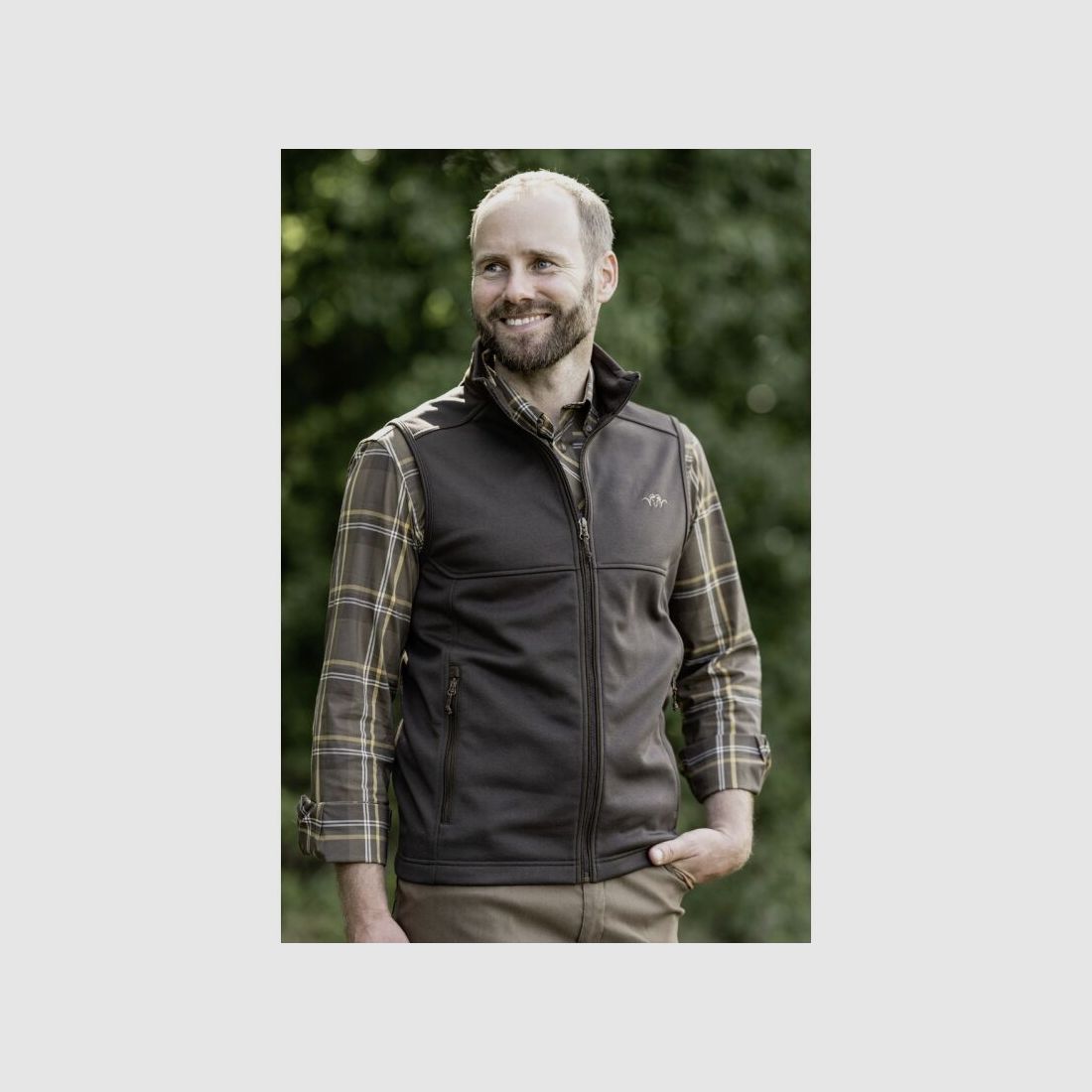 Blaser Herren Hemd Stretch Harald Braun kariert