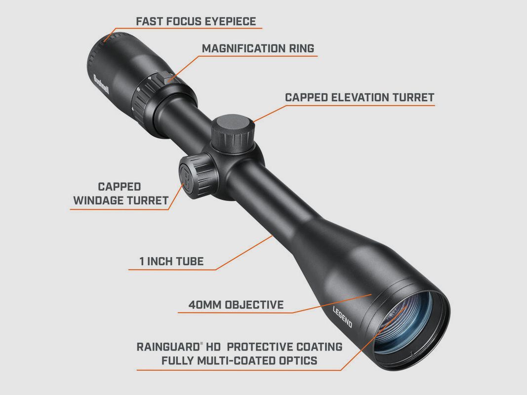 Bushnell Zielfernrohr Legend 4-12x40 DOA Quick Ballisitc SFP (2.BE) #BL4124BS11