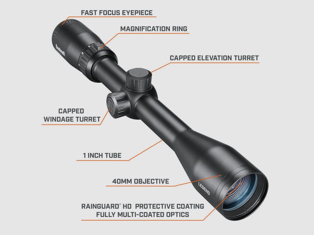 Bushnell Richtkijker Legend 4-12x40 DOA Quick Ballistic SFP (2.BE) #BL4124BS11