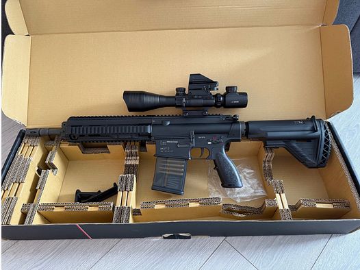 VFC Heckler & Koch HK471D S-AEG inkl. 4-12x50 Zielfernrohr beleuchtet Entfernungsmesser