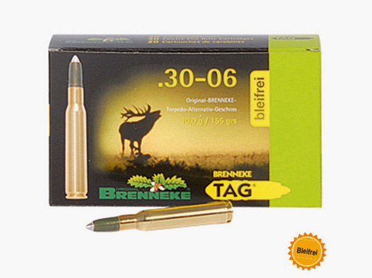 BRENNEKE 44301000 .30-06 TAG 10g 155gr Bleifrei Langwaffenmunition