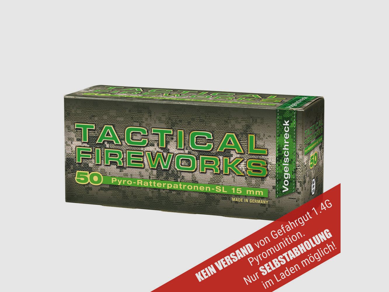 UMAREX Tactical Fireworks Ratterpatr. 15mm / Épouvantail à oiseaux 50 pcs.