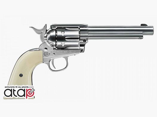 Revólver Colt SAA 45 de Plomo Cañón de 5,5" Acabado Níquel