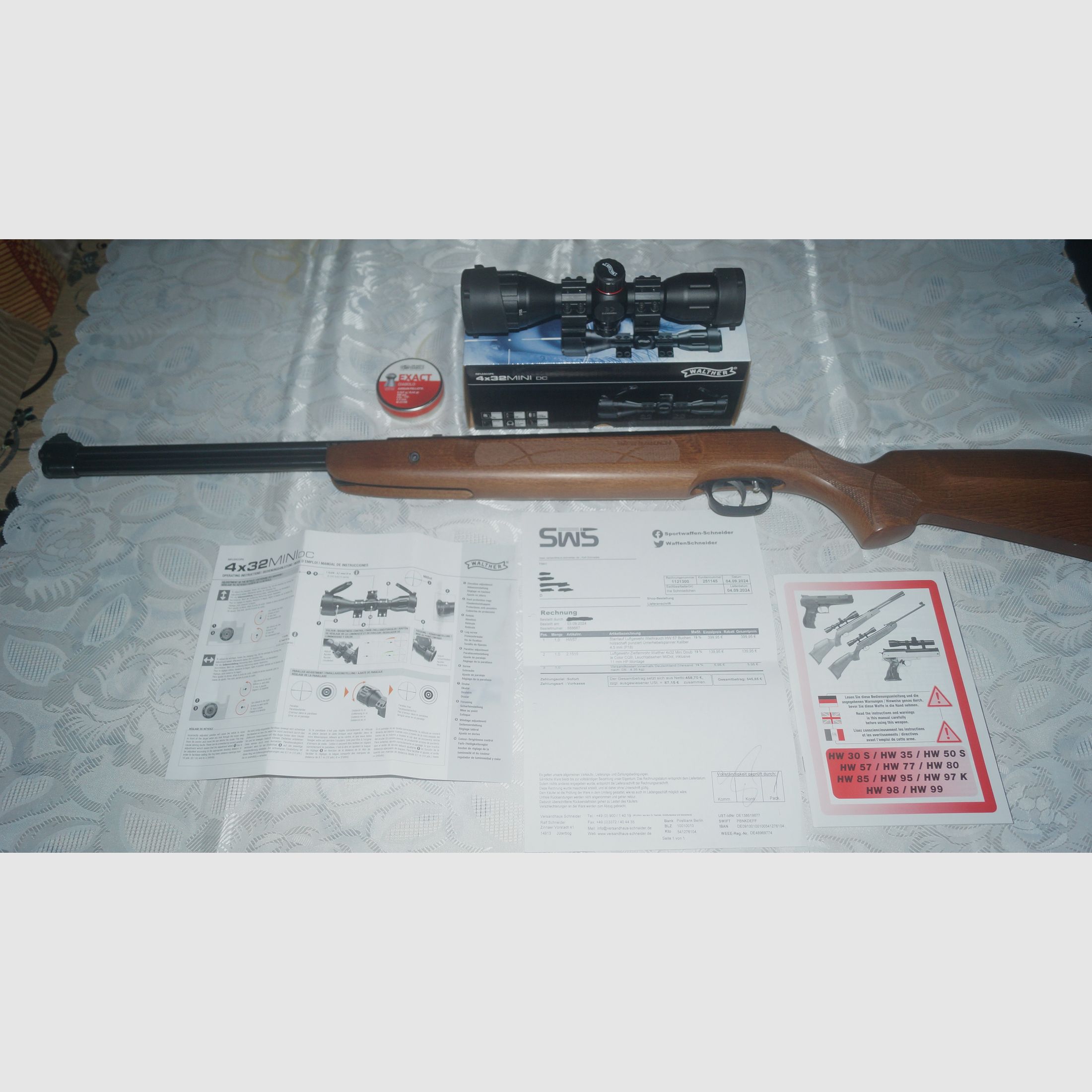 Weihrauch HW57 4,5 mm Luftgewehr Unterspannhebel