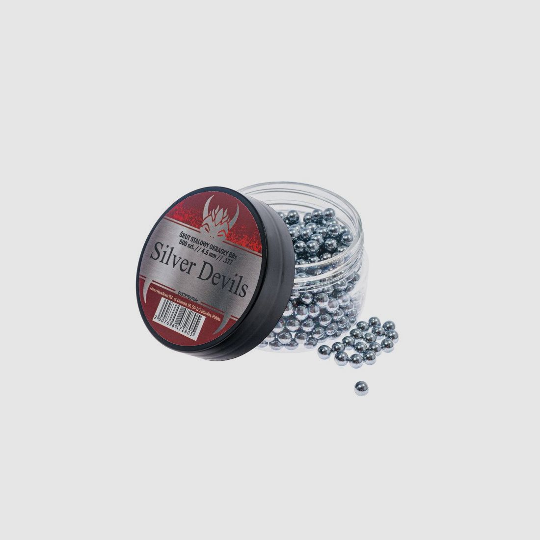 Billes BB en acier Silver Devils 4,5 mm, 500 pièces, image 1 sur 3