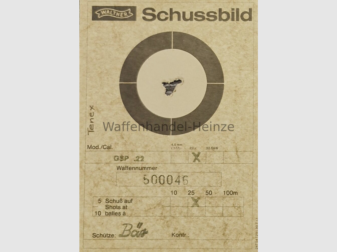 Walther GSP Jubiläumsmodell "25 Jahre GSP"