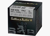 Sellier & Bellot .308 Win. S&B FMJ 147 grs - 50 pcs