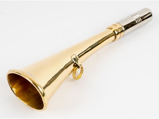 Brass signal horn 16 cm