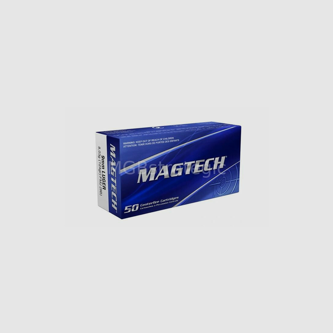 Magtech 9 mm Luger Vollmantel 8,0g/124grs.	 20x 50 Stk - kein Versand, nur Abholung!