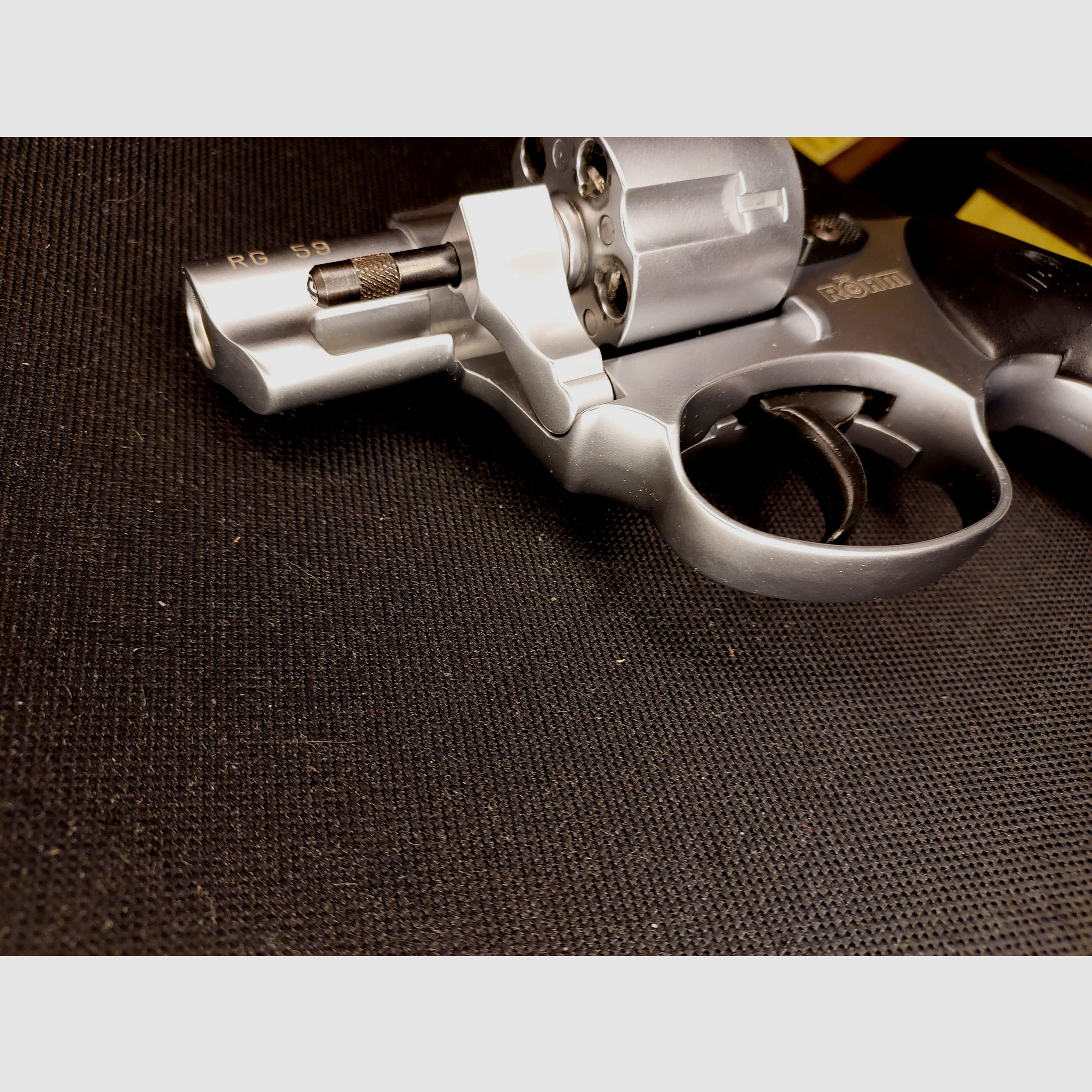 Röhm RG 59 Schreckschuss Revolver Alu Chrome 9 mm R.K. (PTB 735) als nieuw