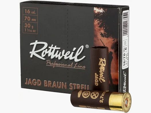 Rottweil Caccia Streu Plastica 16/70 2,7mm - 10 pz.