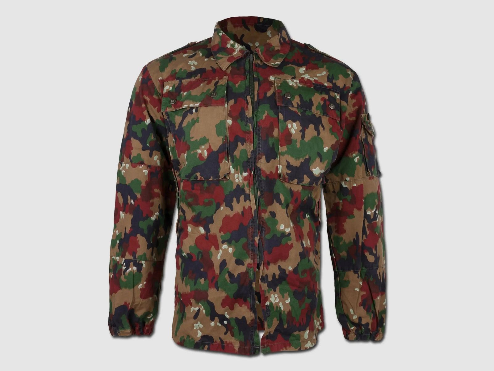 Schweizer Armee Schweizer Armee Original Schweizer Feldjacke M83 Alpentarn gebraucht - 48 Herren