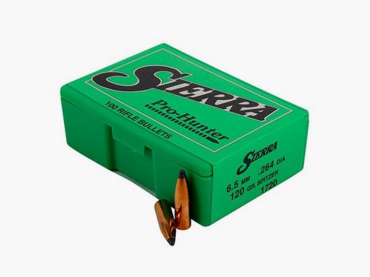 OGIVA SIERRA 6,5MM(264″) 120GR. SPITZER PRO-HUNTER