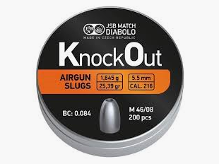 JSB Knock Out Luftgewehrgeschosse 5,5 mm. .216