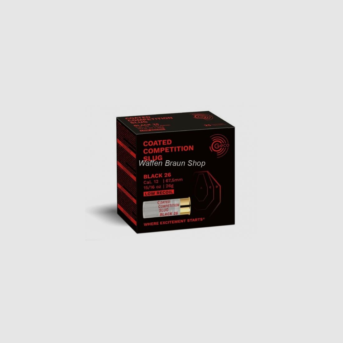 GECO COMP SLUG BLACK 26 12/67,5 26g 25ER