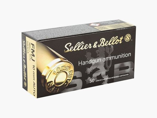 S&B PATRONEN 10MM AUTO FMJ 180 GR