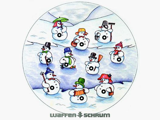 Brown Network Kerstdoel Sneeuwman Formaat: 14x14