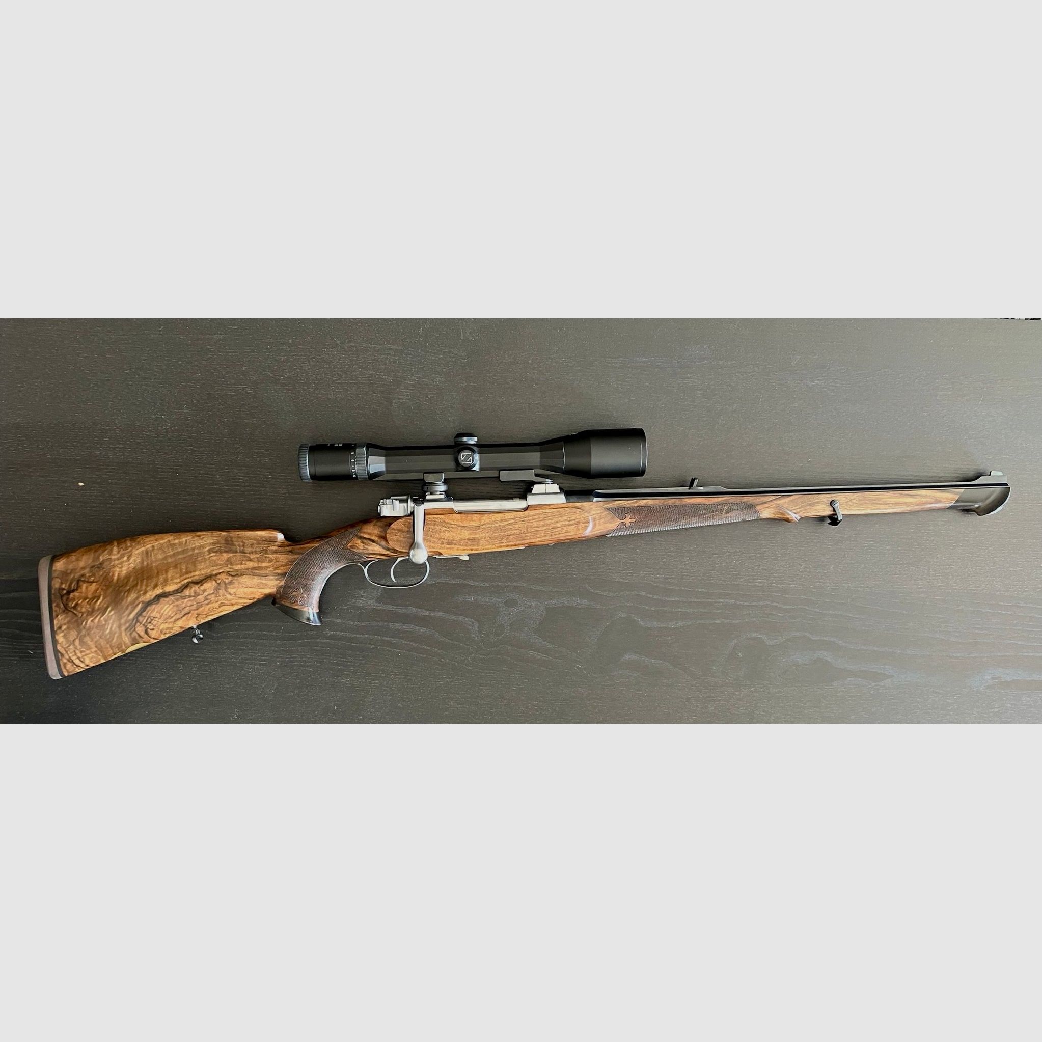 Einzigartiger Custom Mauser M98 8x64S „Kurpfalzstutzen“ Hansjoachim Hensel