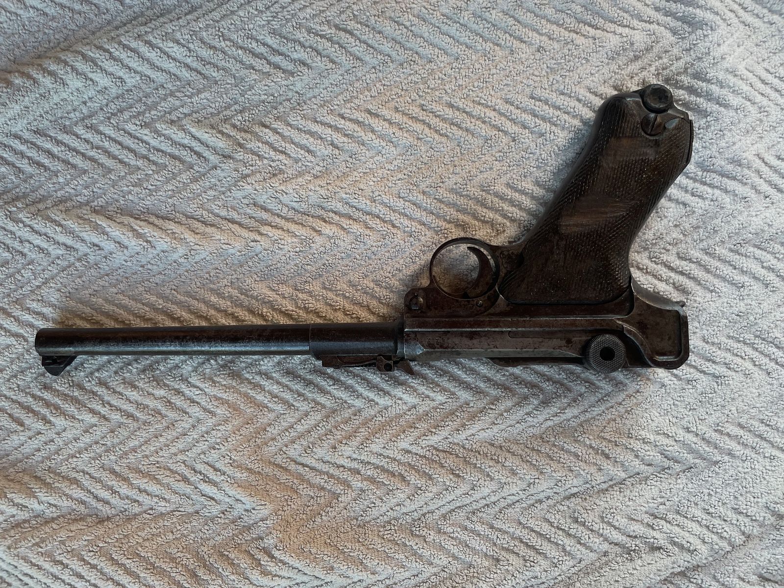 Mauser08, DWM, 9mm Para, Artillerieversion, Nummerngleich