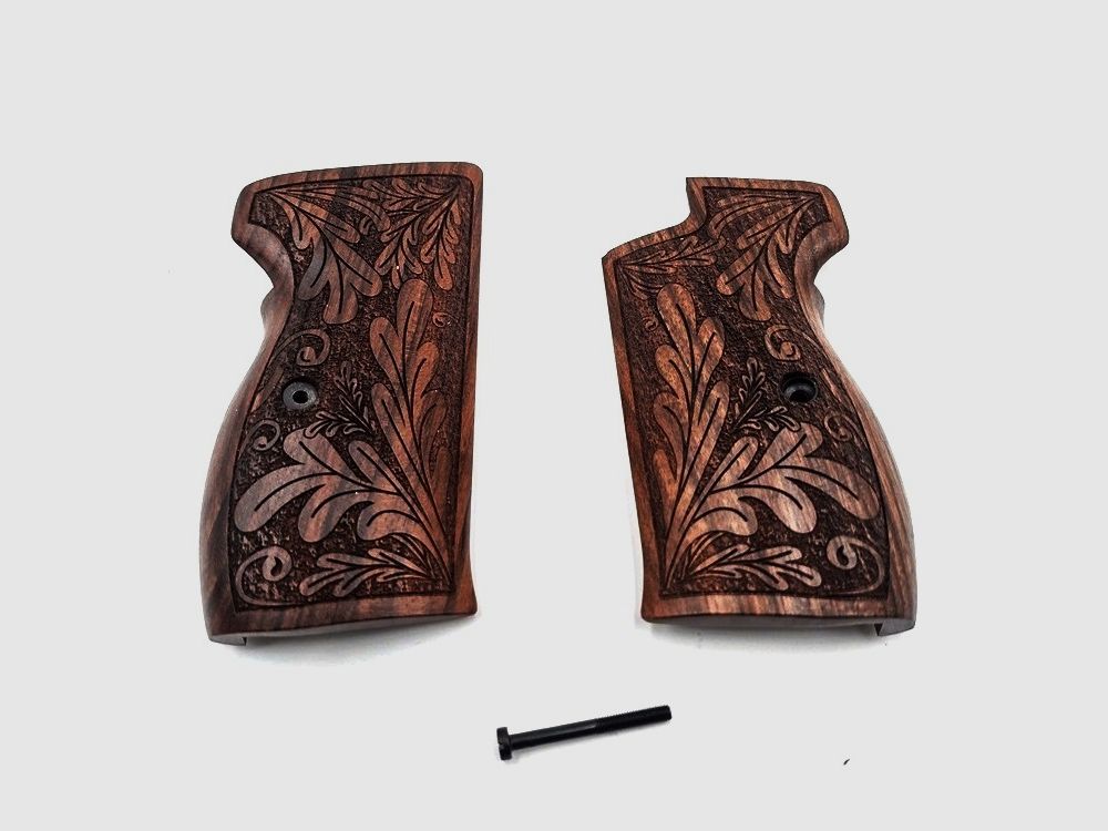 Wood grip carving SIG P210