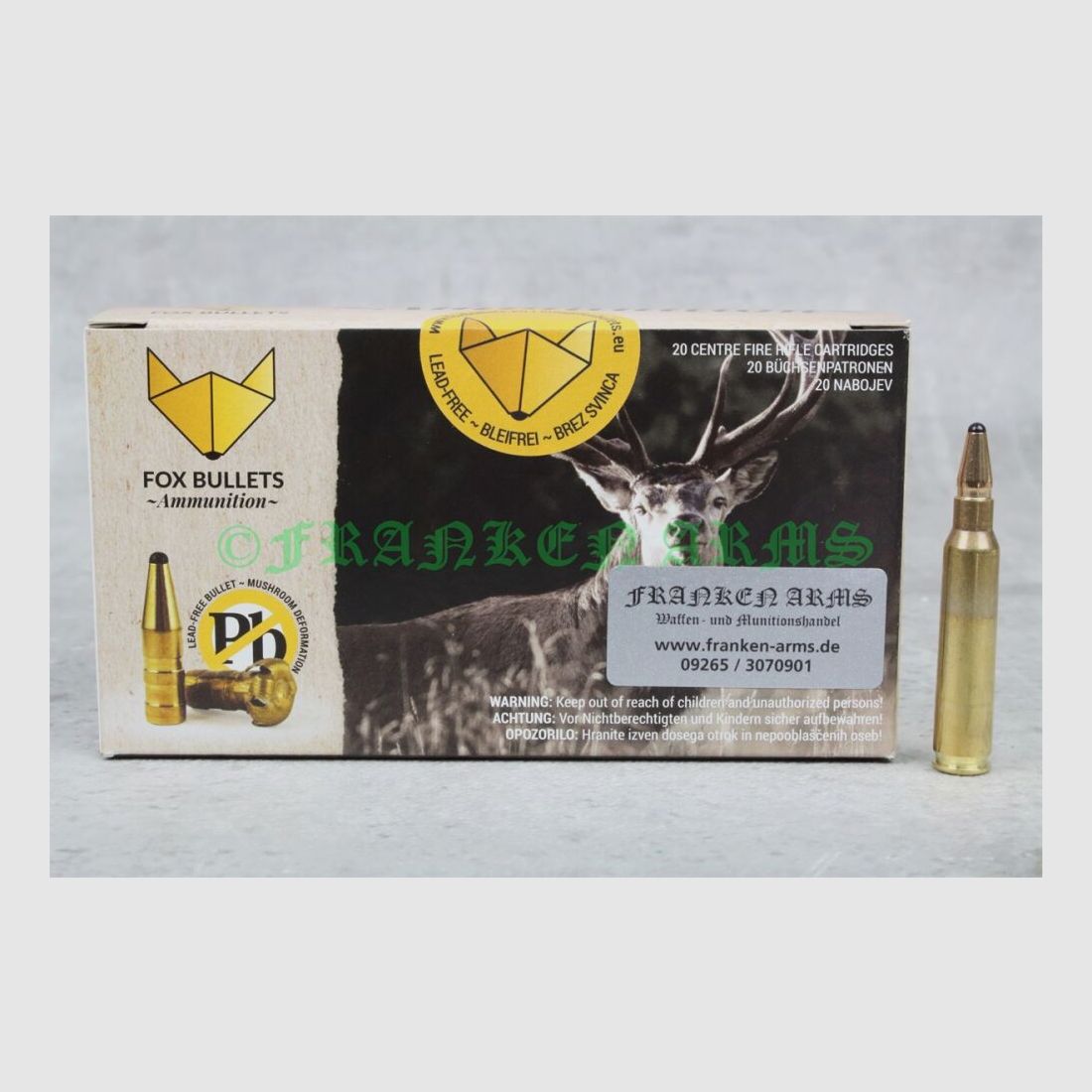 Fox Bullets Classic Hunter .223 Rem. 55gr. 3,6g 20 Stück Staffelpreis