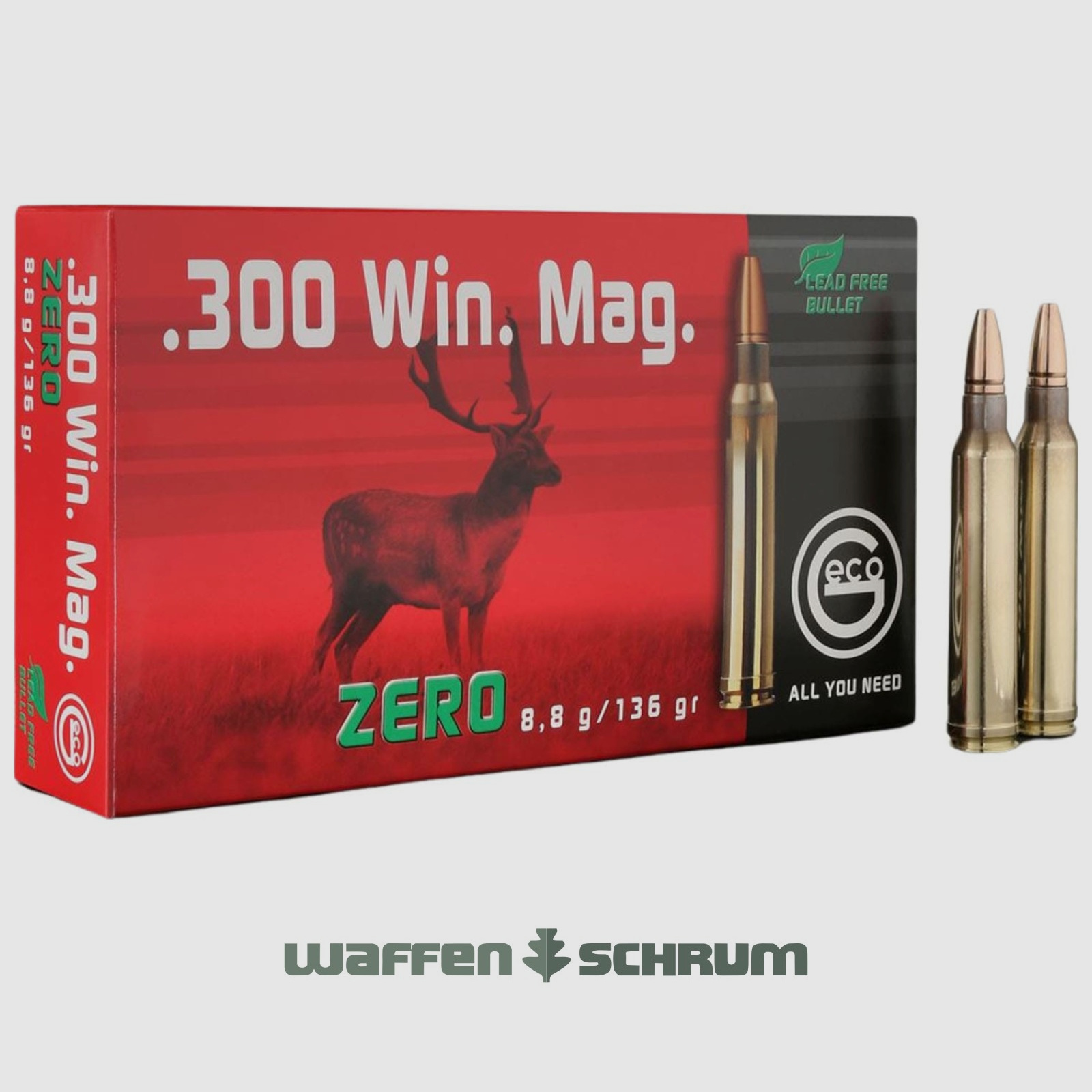 Geco Zero 8,8g - 136gr .300WinMag