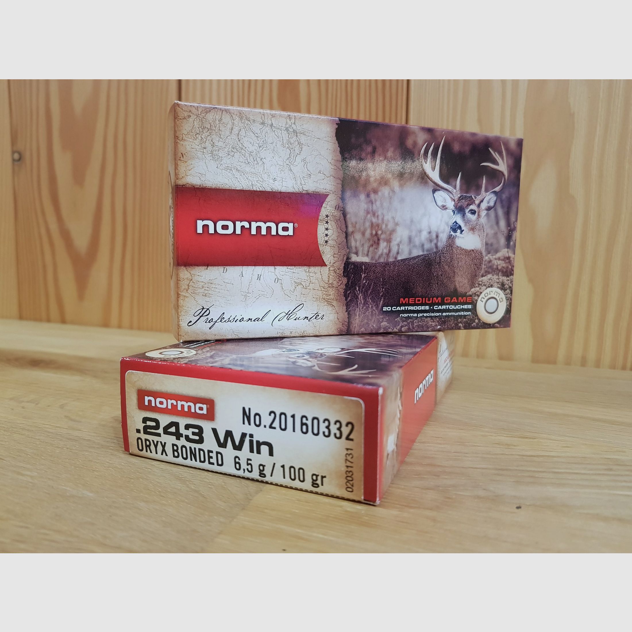 NORMA MUNITION KAL. 243 ORYX BONDED 100 GR