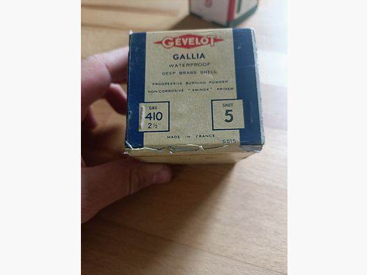 25 Schuss 410/65 gr5 Gevelot Gallia Walterprof 