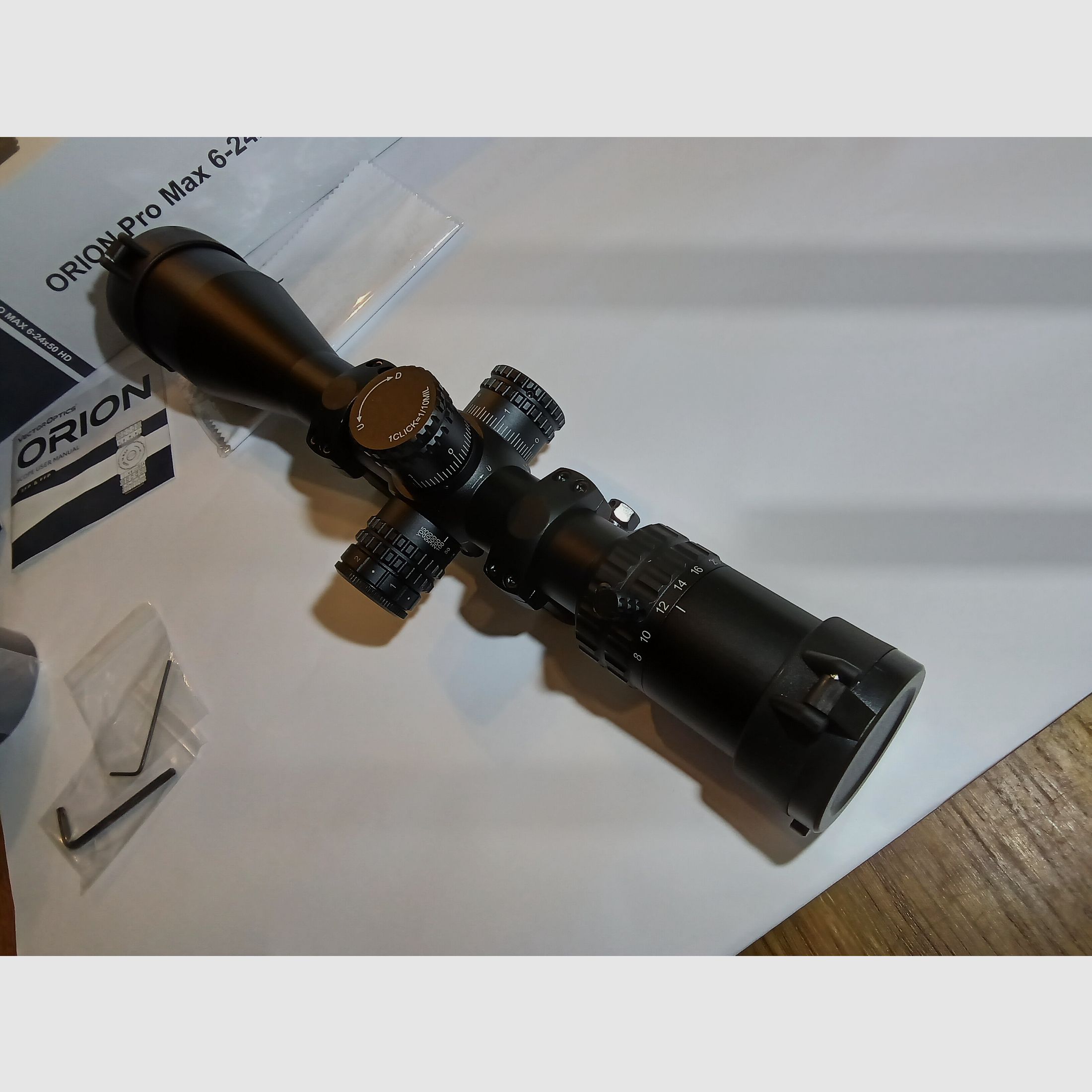 Vector Optics Orion Pro Max 6-24x50 HD riflescope, like new! Still 4.5 years warranty