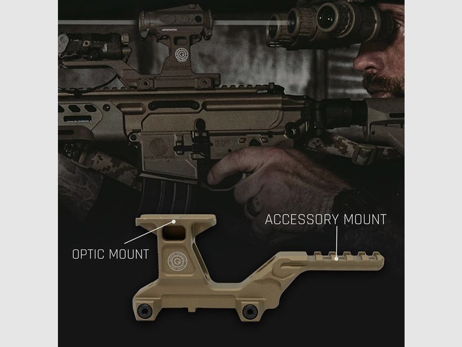 GBRS GROUP EOTECH® GBRS GROUP HYDRA V2 DUAL OPTIC MOUNT KIT DLA EOTECH XPS FDE, zdjęcie 2 z 3