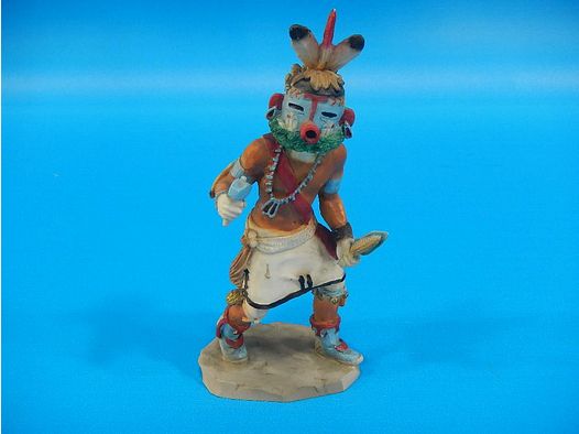 INDIANERSTATUE MIT MASKE