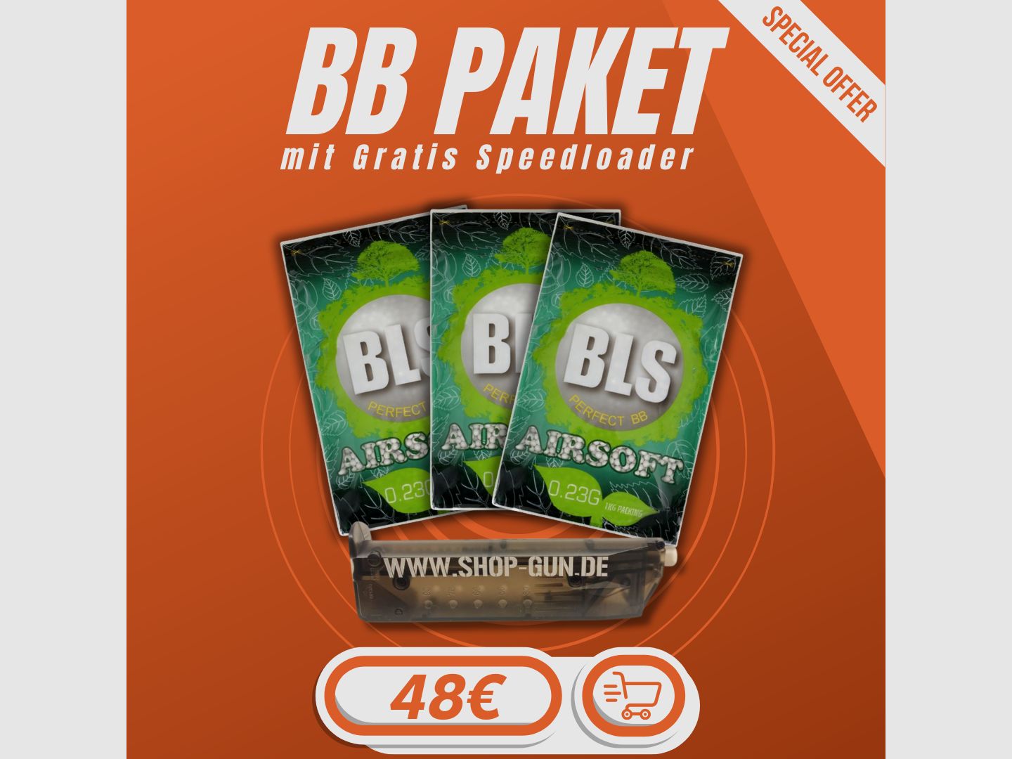 0.23g BLS BIO Sparpaket mit Speedloader