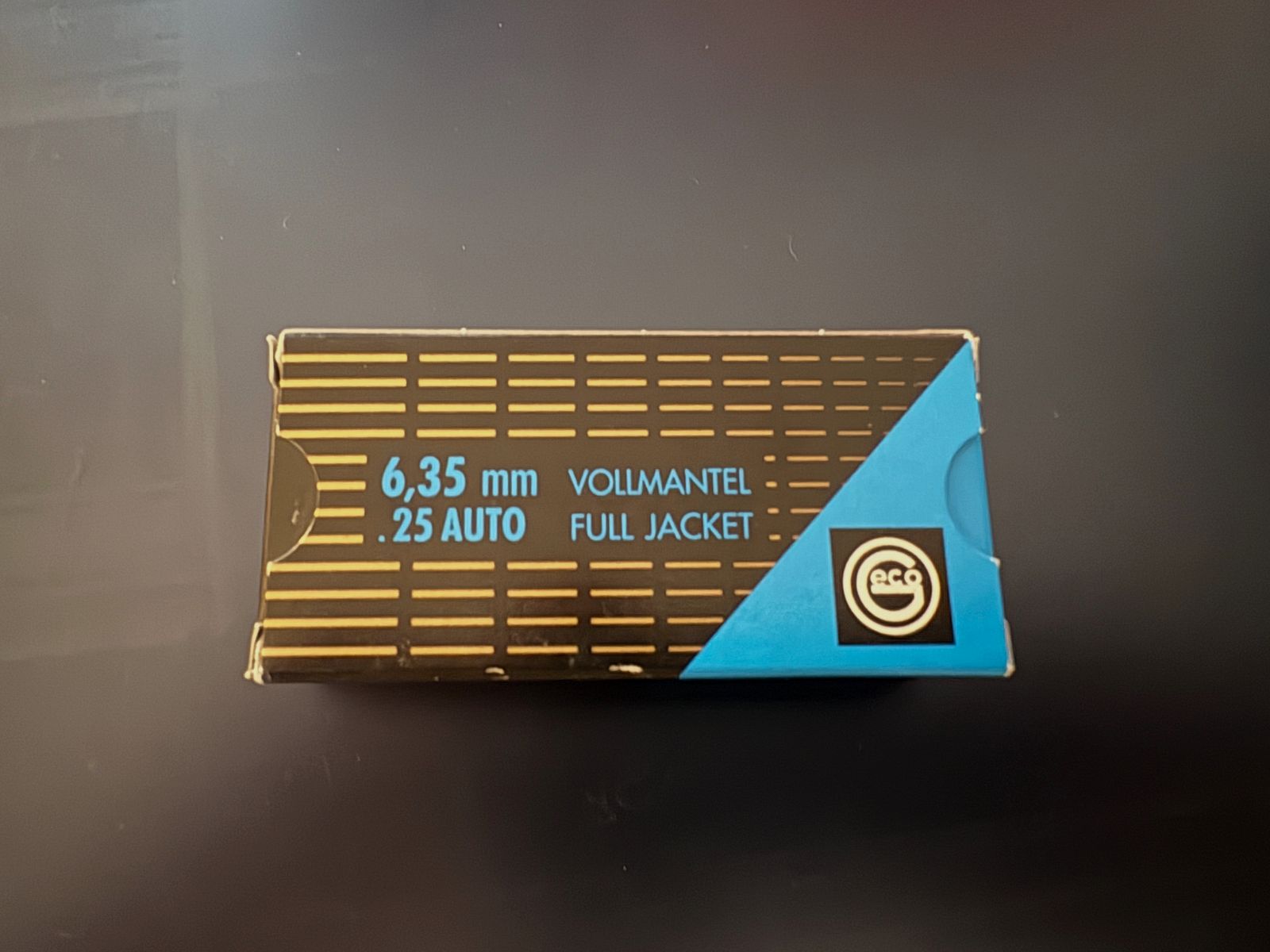 Geco 6.35 mm Browning / .25Auto VLM round / FMJ