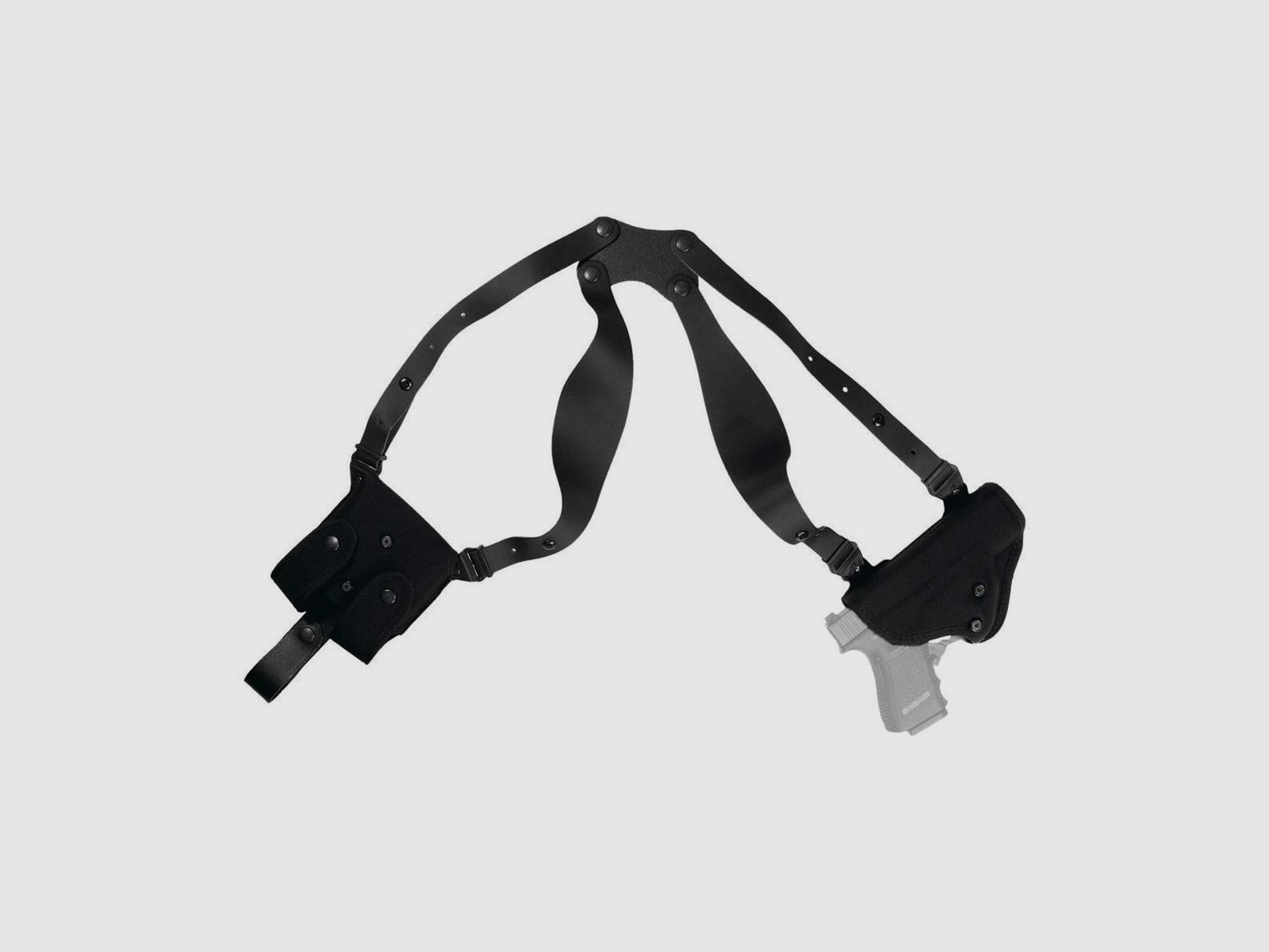 Cordura Schulterholster "PRO-L3" Glock 17/18/22/31/37 Schwarz Linkshänder